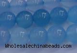 CBC253 15.5 inches 10mm A grade round ocean blue chalcedony beads