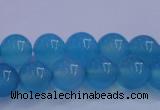 CBC262 15.5 inches 8mm AA grade round ocean blue chalcedony beads