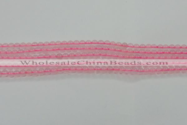 CBC300 15.5 inches 4mm round pink chalcedony beads wholesale