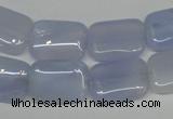 CBC40 15.5 inches 13*18mm rectangle blue chalcedony beads wholesale