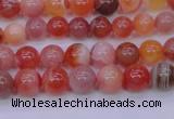 CBC400 15.5 inches 4mm A grade round orange chalcedony beads