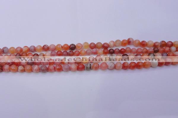 CBC400 15.5 inches 4mm A grade round orange chalcedony beads