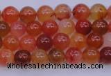 CBC410 15.5 inches 4mm AA grade round orange chalcedony beads