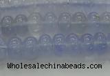 CBC441 15.5 inches 5*8mm rondelle blue chalcedony beads