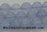 CBC452 15.5 inches 8mm round blue chalcedony beads wholesale