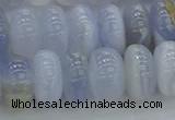 CBC473 15.5 inches 7*12mm rondelle blue chalcedony beads