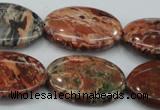 CBD04 15.5 inches 22*30mm oval brecciated jasper gemstone beads