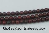 CBD10 15.5 inches 4mm round brecciated jasper gemstone beads