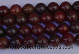 CBD350 15.5 inches 4mm round poppy jasper beads wholesale