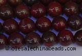 CBD352 15.5 inches 8mm round poppy jasper beads wholesale