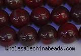 CBD354 15.5 inches 12mm round poppy jasper beads wholesale