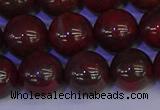 CBD355 15.5 inches 14mm round poppy jasper beads wholesale