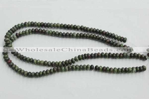 CBG03 15.5 inches 5*8mm rondelle bronze green gemstone beads