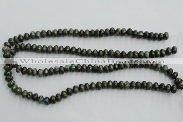 CBG04 15.5 inches 6*10mm rondelle bronze green gemstone beads