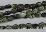 CBG26 15.5 inches 6*7mm oval bronze green gemstone beads