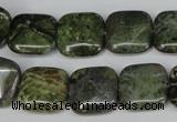 CBG41 15.5 inches 16*16mm square bronze green gemstone beads