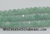 CBJ01 15.5 inches 4*6mm faceted rondelle jade beads wholesale