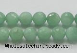 CBJ07 15.5 inches 10mm faceted round jade beads wholesale