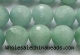 CBJ09 15.5 inches 16mm faceted round jade beads wholesale