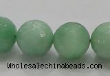 CBJ10 15.5 inches 18mm faceted round jade beads wholesale