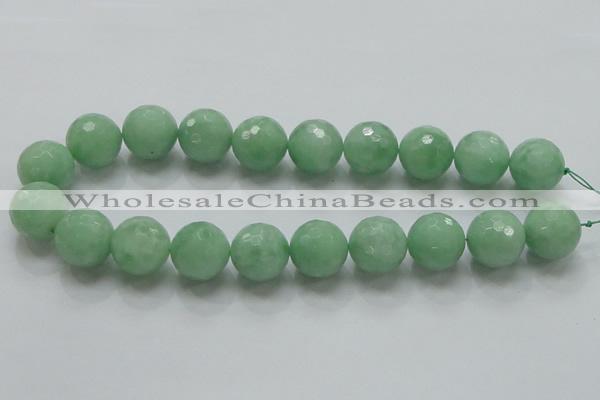 CBJ11 15.5 inches 20mm faceted round jade beads wholesale