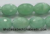 CBJ17 15.5 inches 13*18mm faceted rice jade beads wholesale