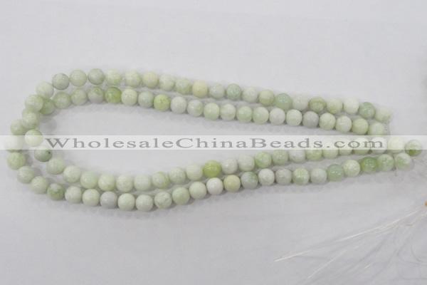 CBJ203 15.5 inches 8mm round butter jade beads wholesale