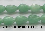 CBJ21 15.5 inches 10*14mm faceted teardrop jade beads wholesale