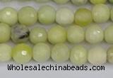 CBJ211 15.5 inches 6mm faceted round Australia butter jade beads