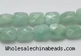 CBJ32 15.5 inches 10*10mm faceted square jade beads wholesale