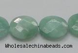 CBJ38 15.5 inches 20mm faceted flat round jade beads wholesale