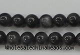 CBJ502 15.5 inches 6mm round black jade beads wholesale