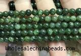 CBJ631 15.5 inches 6mm round Russian green jade beads wholesale