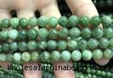 CBJ637 15.5 inches 8mm round Russian green jade beads wholesale