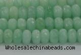 CBJ65 15.5 inches 5*8mm faceted rondelle jade gemstone beads