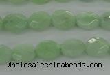 CBJ68 15.5 inches 7*9mm faceted oval jade gemstone beads