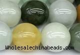 CBJ692 15 inches 10mm round jade gemstone beads