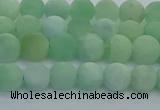 CBJ81 15.5 inches 6mm round matte jade gemstone beads wholesale