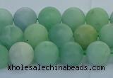 CBJ82 15.5 inches 8mm round matte jade gemstone beads wholesale