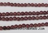 CBQ200 15.5 inches 4mm round strawberry quartz beads wholesale