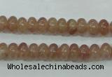 CBQ220 15.5 inches 5*8mm rondelle strawberry quartz beads