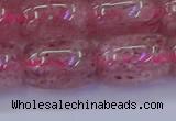 CBQ450 15.5 inches 15*20mm drum strawberry quartz beads