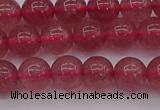 CBQ487 15.5 inches 8mm round strawberry quartz beads wholesale