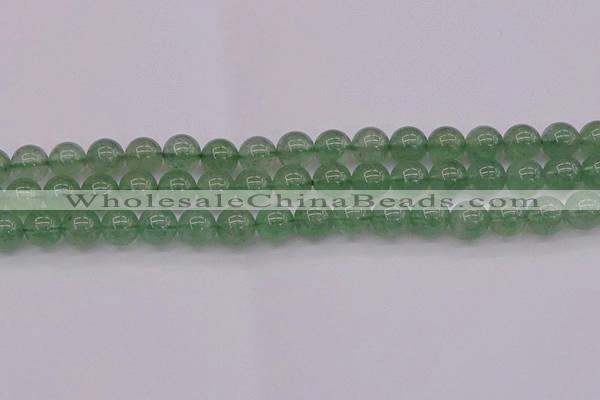 CBQ493 15.5 inches 10mm round green strawberry quartz beads