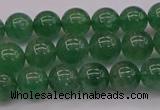 CBQ496 15.5 inches 6mm round green strawberry quartz beads