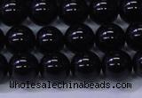 CBQ502 15.5 inches 8mm round natural black quartz beads