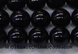 CBQ504 15.5 inches 12mm round natural black quartz beads