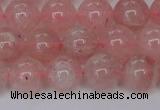 CBQ614 15.5 inches 12mm round natural strawberry quartz beads