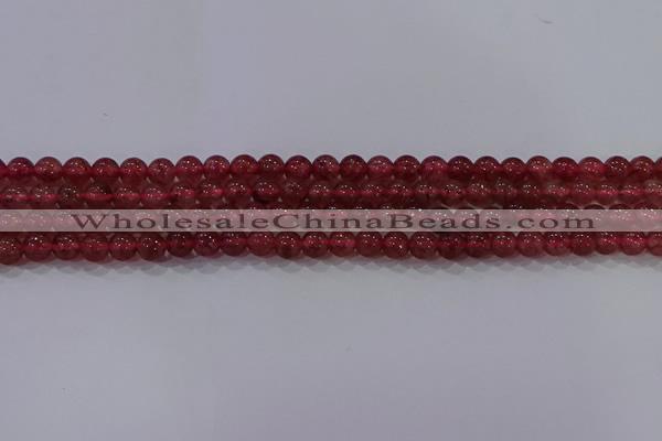 CBQ621 15.5 inches 6mm round strawberry quartz beads wholesale