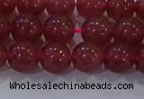 CBQ622 15.5 inches 8mm round strawberry quartz beads wholesale